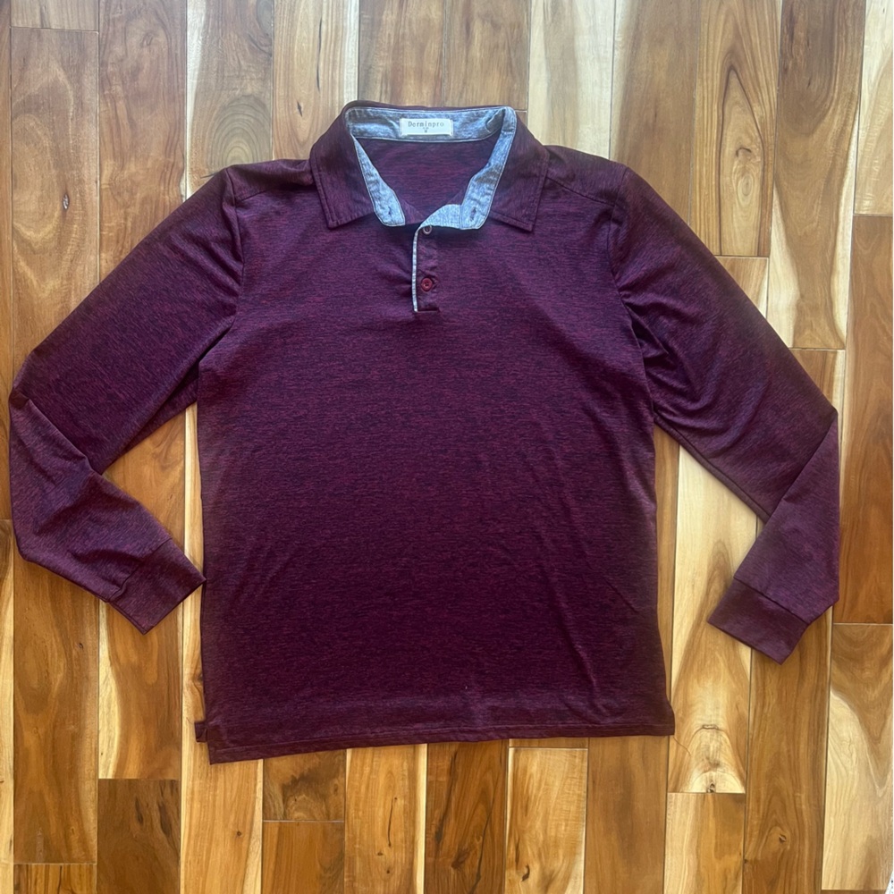 Derminpro long sleeve polo shirt
